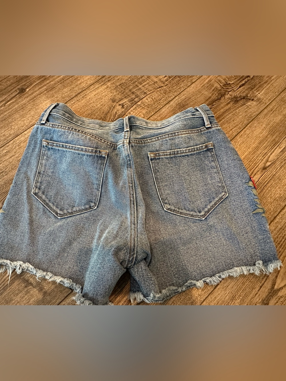 DRIFTWOOD Goldie Denim Embroidered Shorts 29 - Picture 5 of 7